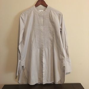 Vince Mandarin Collar Button Up Tunic Size XS